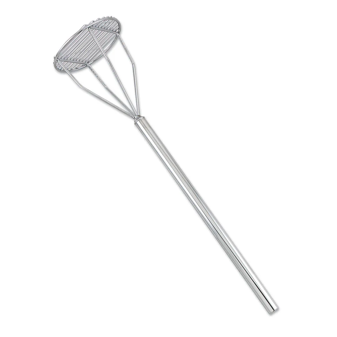 Browne USA 1726 Potato Masher, 25" Length, 5" Stainless Steel Round Face, Round Shape
