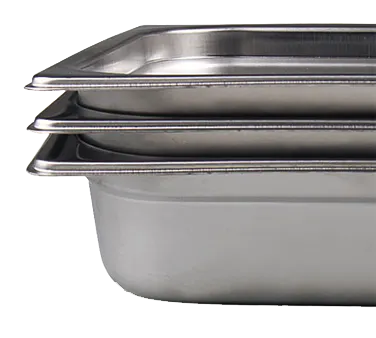 Browne USA 22241L Table Pan, 2.1qt, 20-3/4"L x 6-7/16"W x 1-3/10"D, 22‑Gauge 304 Steel, Anti‑Jam