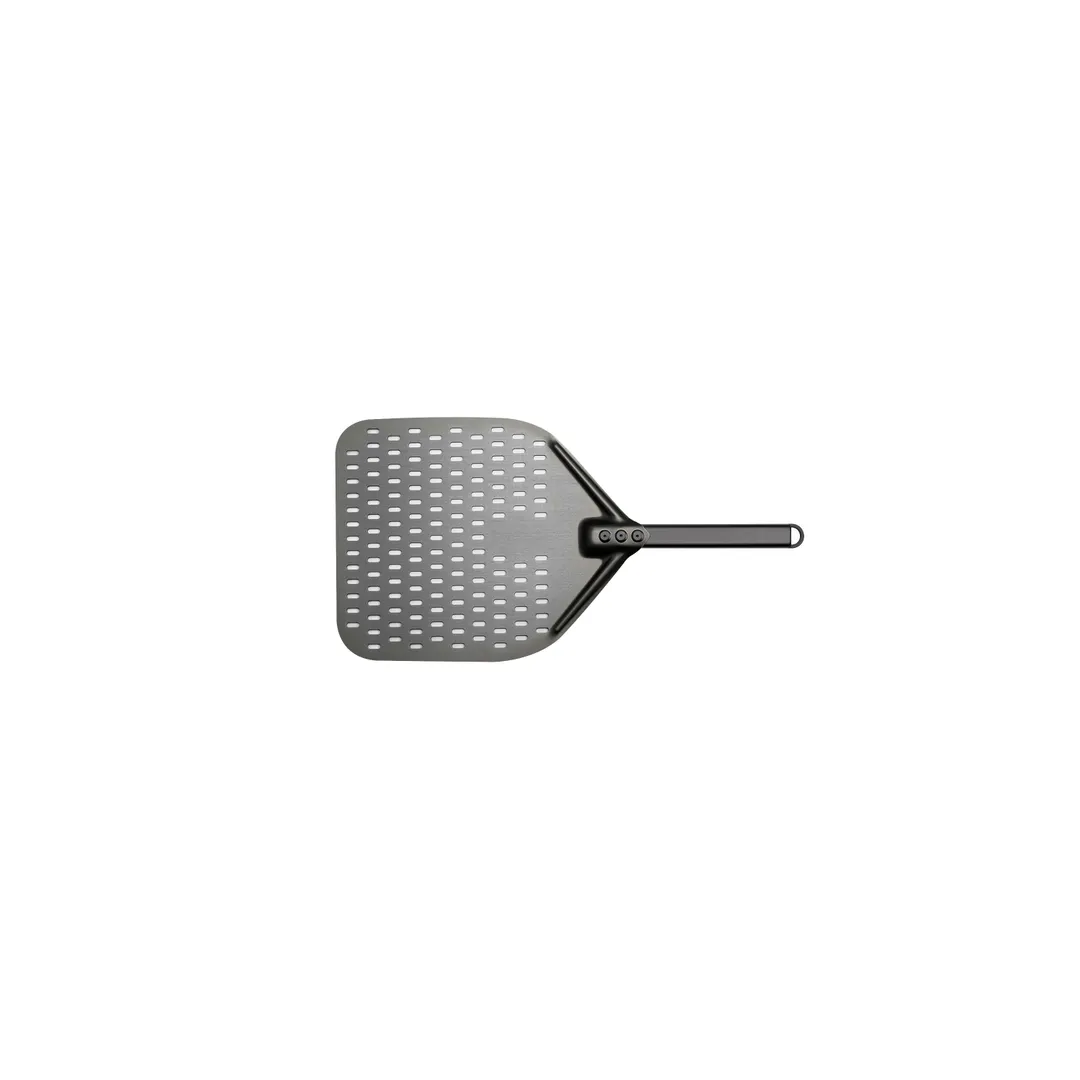 Browne USA 242590 - Square Pizza Peel, 14" x 12" Perforated Blade, 59" Length, Aluminum Handle
