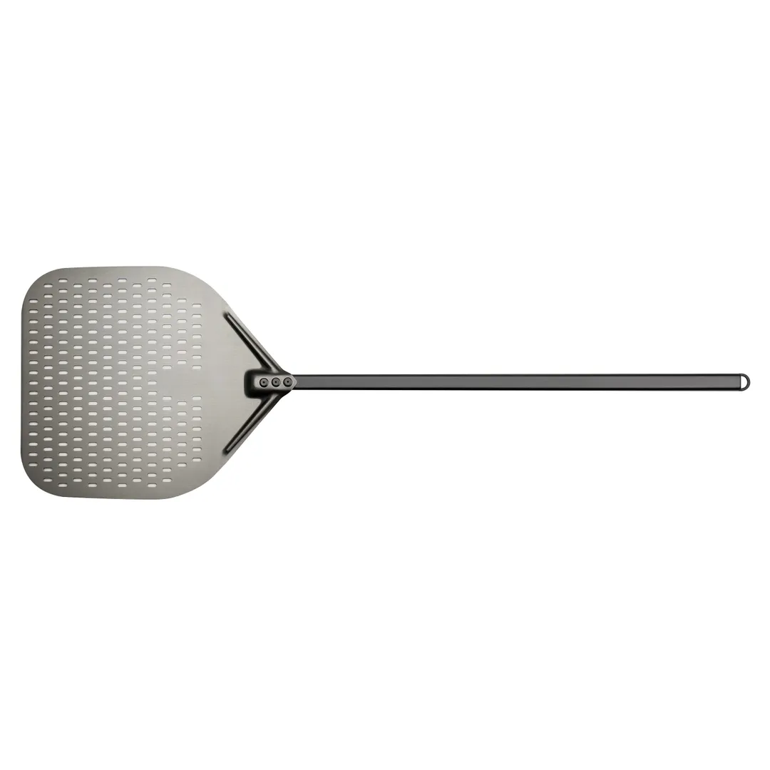 Browne USA 246590 Pizza Peel, Sq 18" X 16" Perforated Hard-Anodized Aluminum Blade, 59" Length