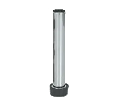 Browne USA 40100305 Overflow Tube, 12" Length, 1-1/2" Drain Fit, Nickel Plated Brass, Neoprene Stopper