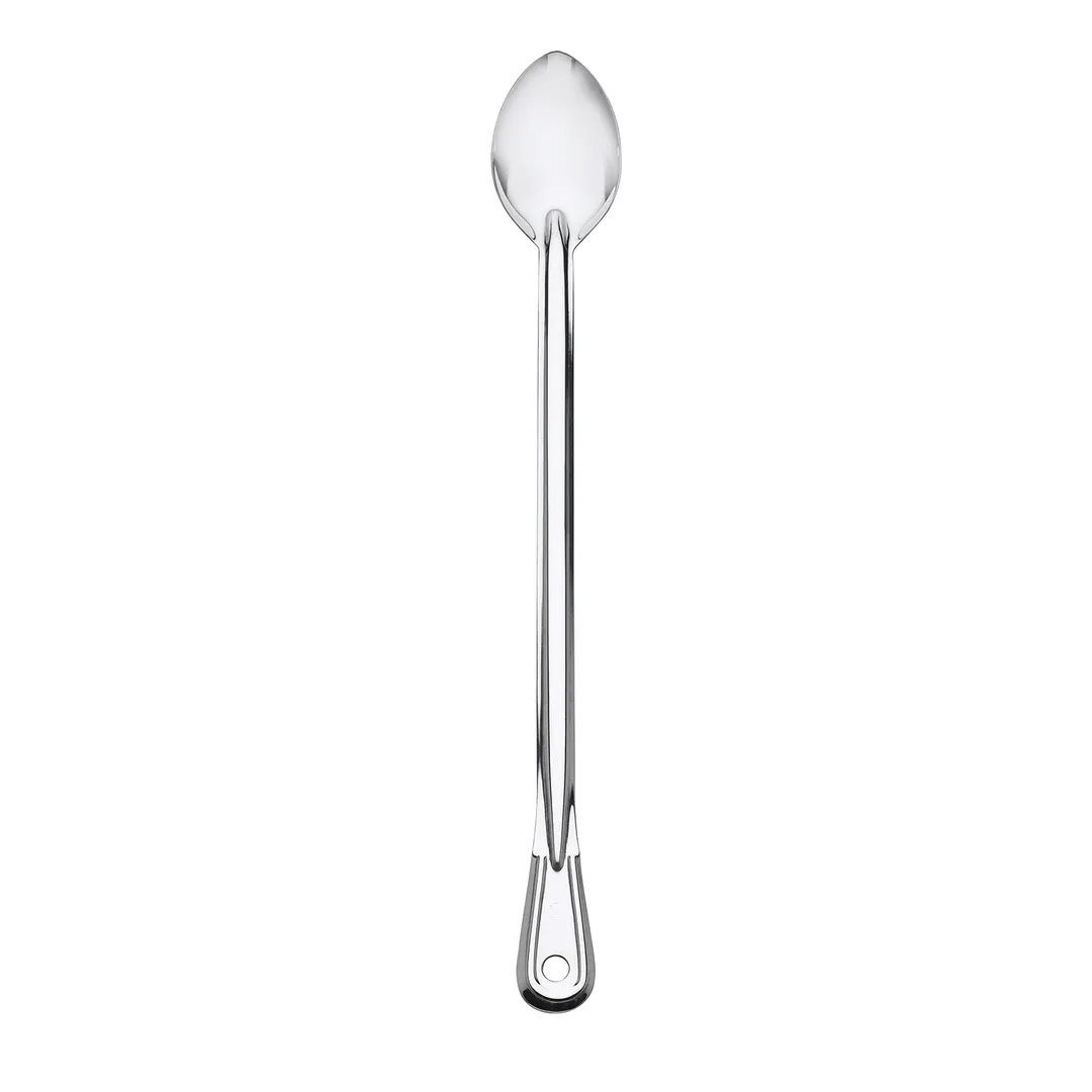Browne USA 4781 - 21" Stainless Steel Serving Spoon, Extra-Long Handle, 1.5 mm Thick, Mirror