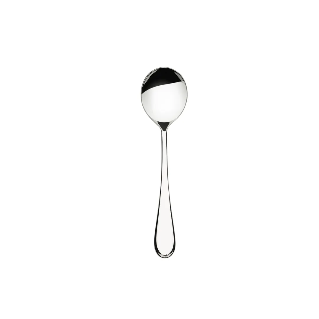 Browne USA 501413 - Round Soup Spoon, 7.8"/20cm, 18/0 Stainless Steel, Mirror - Dozen