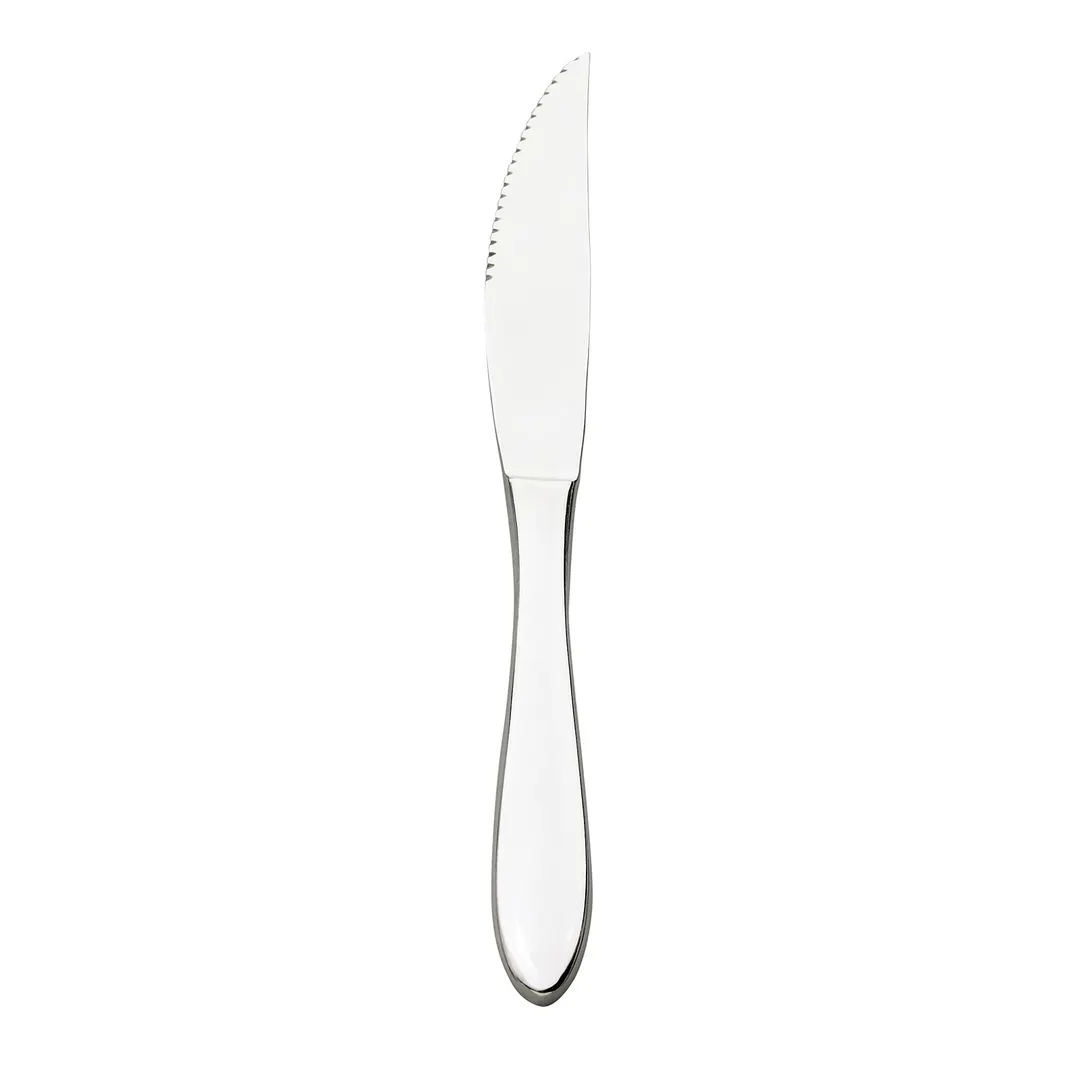 Browne USA 502112 - Eclipse Steak Knife 9-3/10" Serrated 13/0 Blade Stamped Handle 8"-9" - Dozen