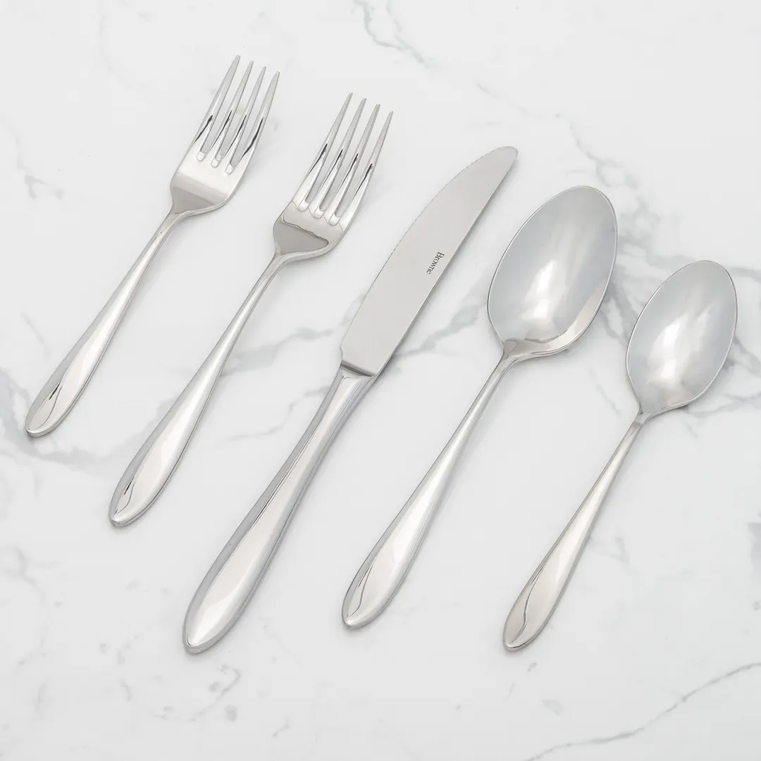 Browne USA 502121 Eclipse Dessert Knife, 7-1/10" 13/0 Stainless Steel Mirror - Dozen