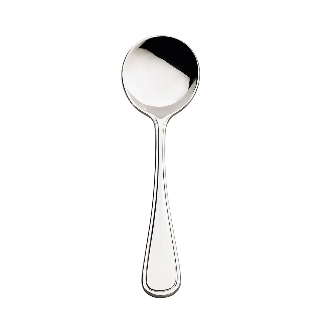 Browne USA 502417 Concerto Soup/Bouillon Spoon, 6-1/2" 18/10 Stainless Steel Mirror - 1 Dozen