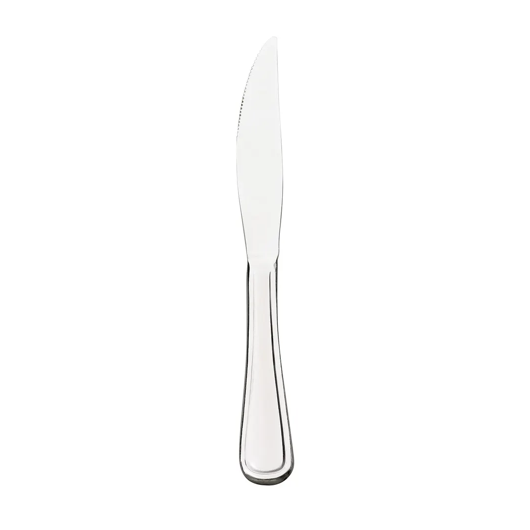 Browne USA 502512 - 9-3/10" Serrated Steak Knife, Mirror, Stamped Stainless Steel, 8"-9" - 1 Dozen