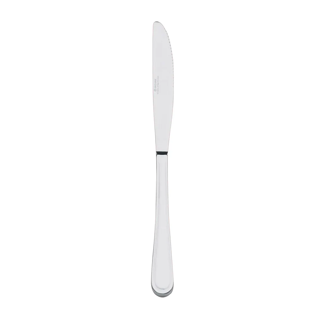 Browne USA 502521 Celine Dessert Knife, 7-1/10" Length 13/0 Stainless Steel, Mirror - Dozen