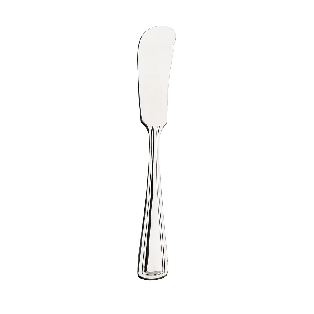 Browne USA 502622 - Royal Butter Spreader, 6-4/5" Bent, 18/0 Stainless Steel Mirror - Dozen