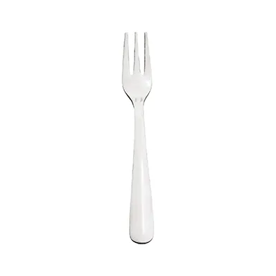 Browne USA 502815 Oyster Cocktail Fork, 5" , 3-Tine, 18/0 Stainless Steel Vibro - Dozen