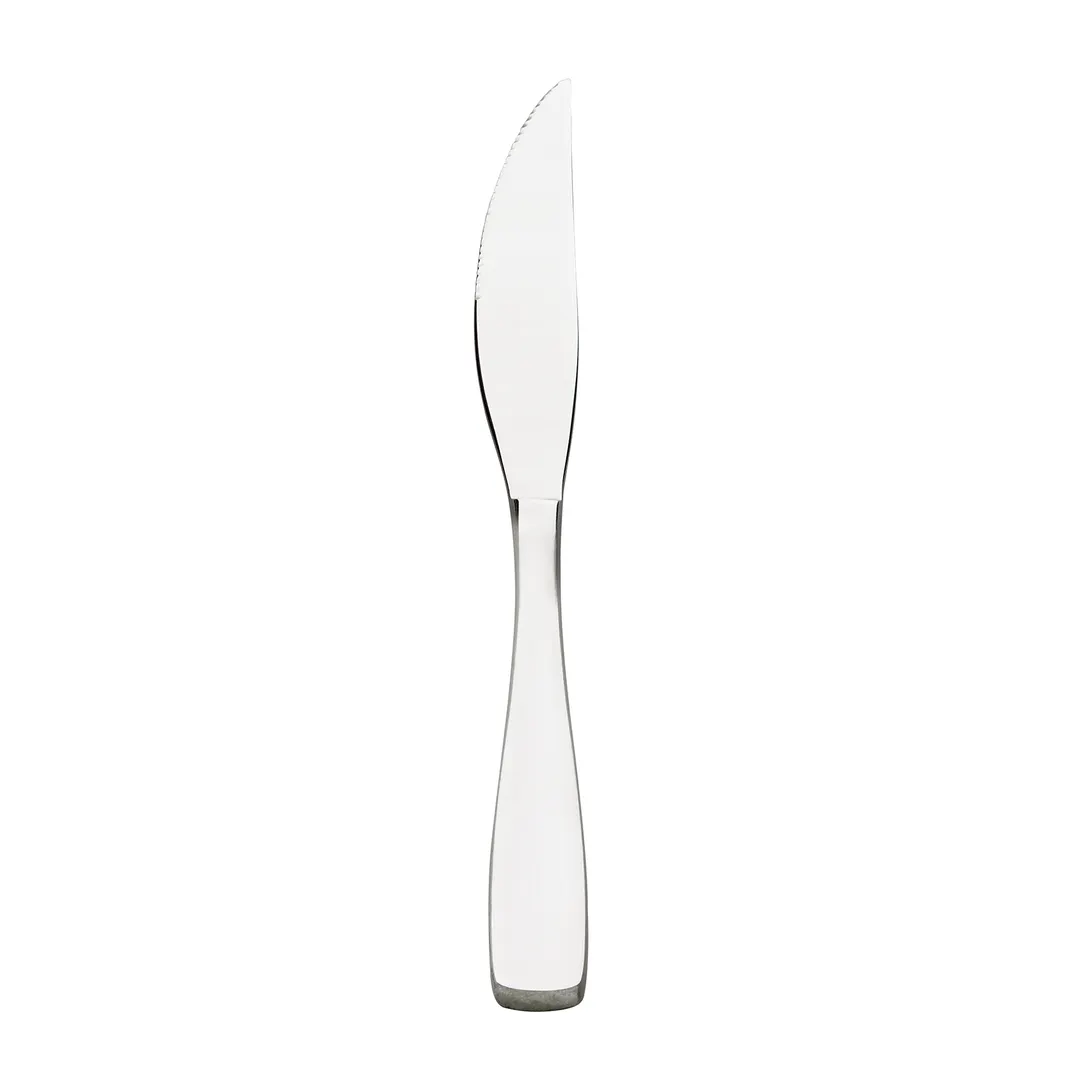 Browne USA 503012 Modena Steak Knife, 9-3/10" Serrated, 13/0, Steel Handle, Satin - Dozen