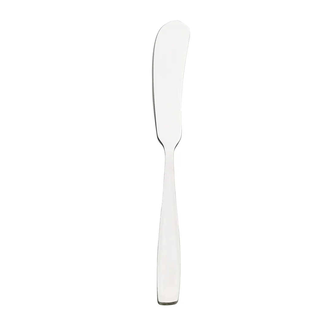 Browne USA 503022 Modena Butter Spreader, 7" Bent, 18/10 Stainless Steel, Satin - Dozen