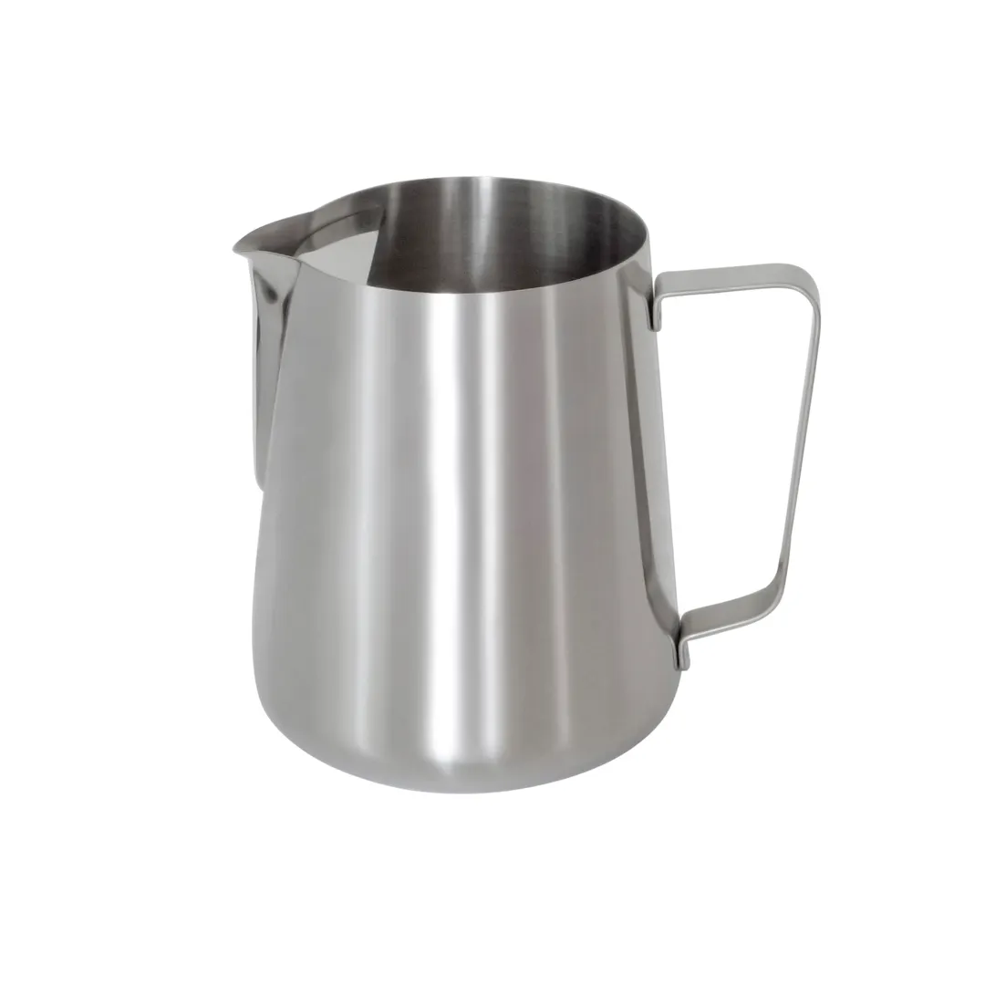Browne USA 515070 70 oz Stainless Pitcher – 7‑3/10"×6‑1/2"H Tapered Spout Handle, Dishwasher Safe