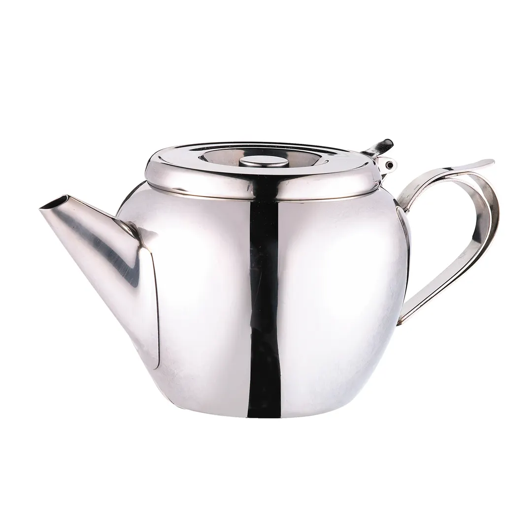 Browne USA 515153 - 32 oz Teapot Lid, Built‑In Strainer, 18/8 Stainless Steel, 27‑38 oz