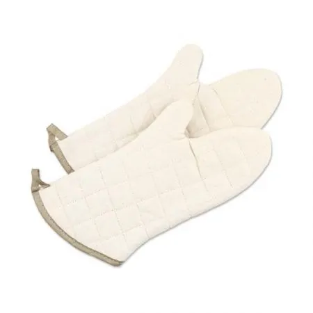 Browne USA 541117 Oven Mitt, 17" Flame Retardant Cotton, Heat to 400°F, Stain Repellent - 1 Pair