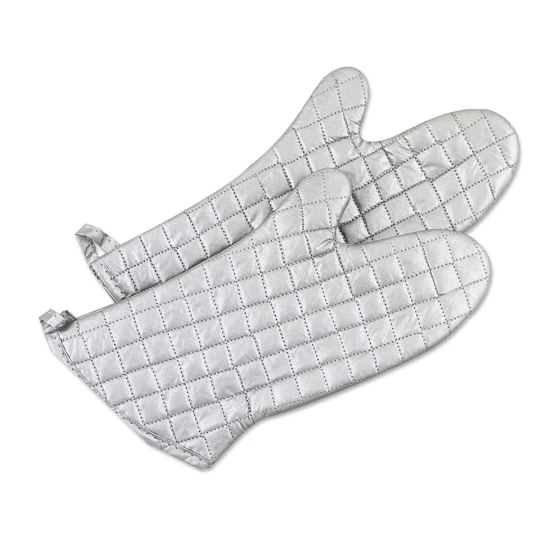 Browne USA 541217 - 17" Oven Mitt, Cotton, Silicone Coating, 200°F Heat‑Resistant, USA Made - 1 Pair