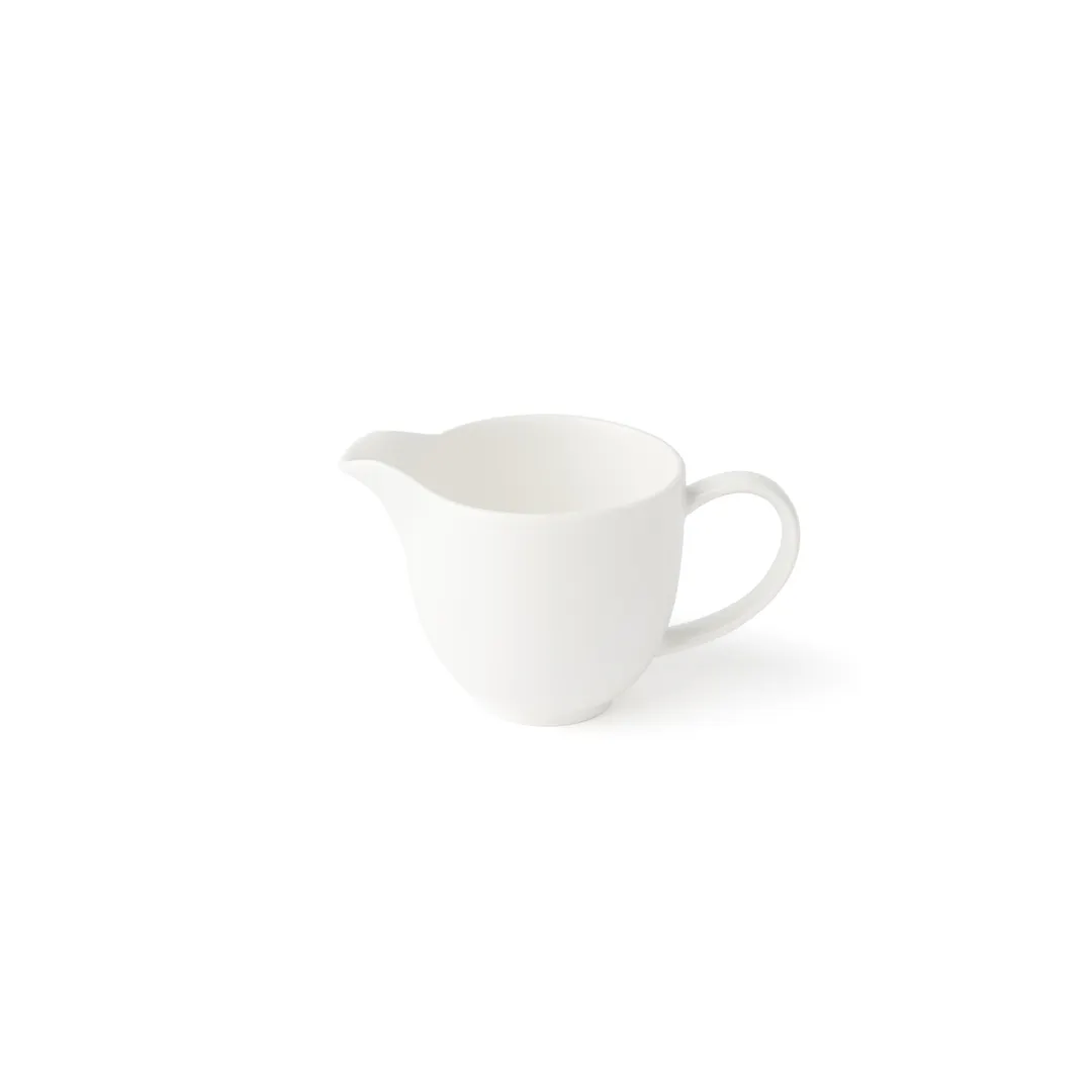 Browne USA 5630130 - Creamer Pitcher, 5" x 3" x 3", 6-8 oz (190ml) White Porcelain Handle - Dozen