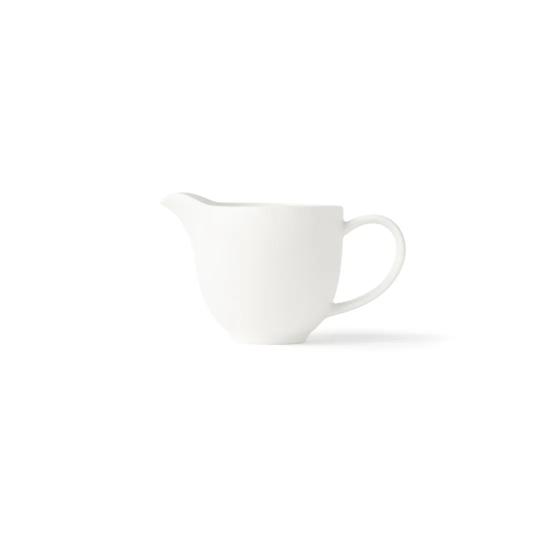 Browne USA 5630130 - Creamer Pitcher, 5" x 3" x 3", 6-8 oz (190ml) White Porcelain Handle - Dozen