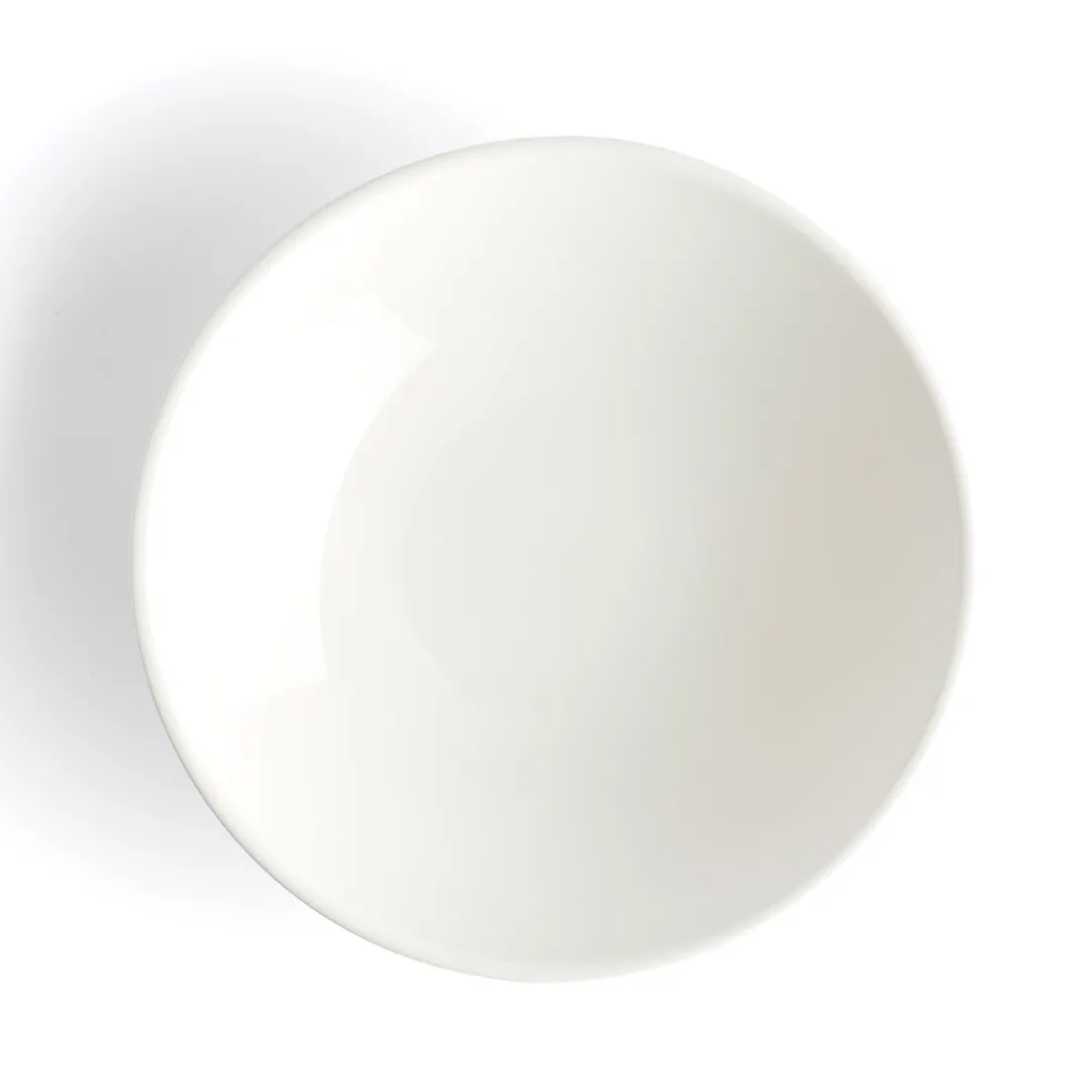 Browne USA 5630154 - 9" Round Porcelain Bowl, 40 oz (1.25 qt) White High‑Alumina - Dozen