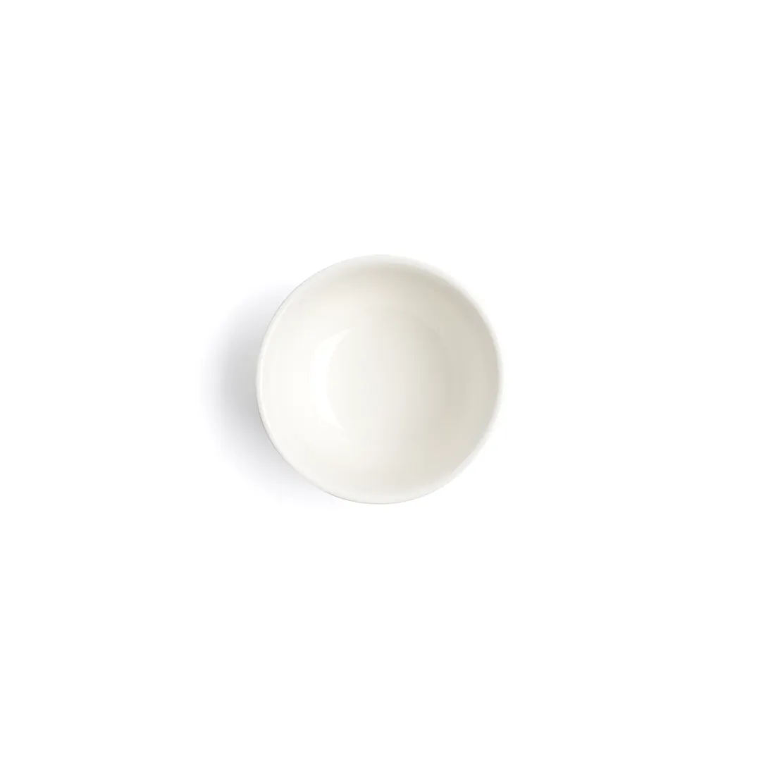 Browne USA 5630155 - 4" Round White Porcelain Bowl, 6 oz (200ml) General Alumina - Dozen