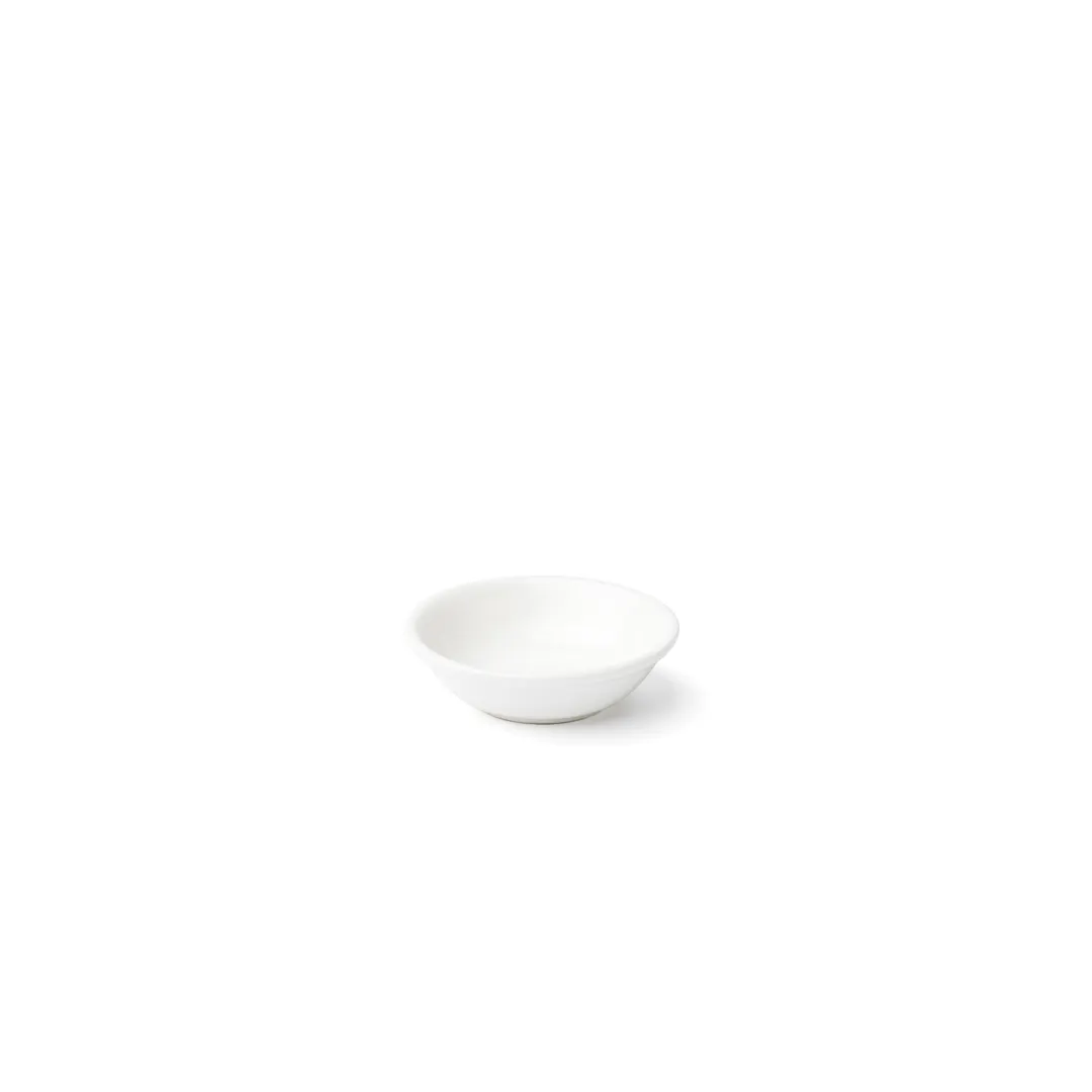 Browne USA 5630158 - 2" Round General Porcelain Bowl, 40ml (1.35 fl oz) White Vitrified - 1 Dozen