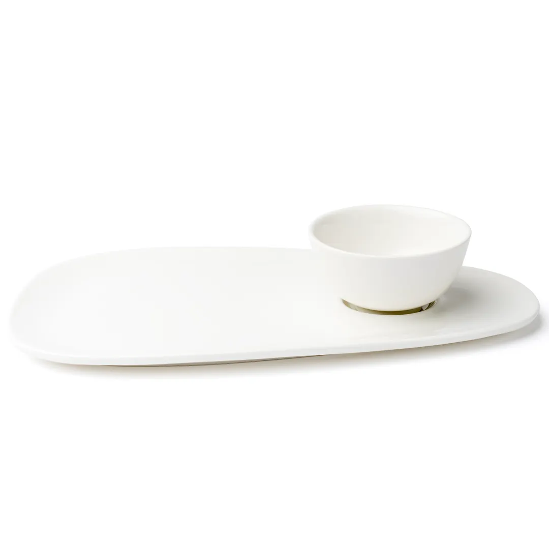 Browne USA 5630170 Oval Plate, 13.250" (33.7x19.2 cm) High-Alumina Porcelain, White - Dozen