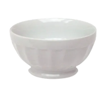 Browne USA 564006 - White 16 Oz Stoneware Bowl, 5" Dia x 3" H, Oven/Microwave/Dishwasher Safe