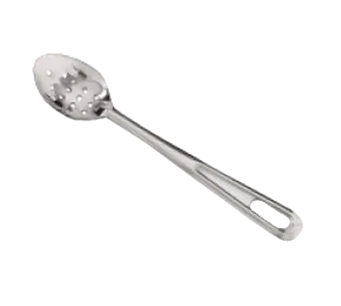 Browne USA 572152 - 15" Perforated Serving Spoon, Steel Mirror, Non‑Insulated Handle, Rib, 1.0 mm