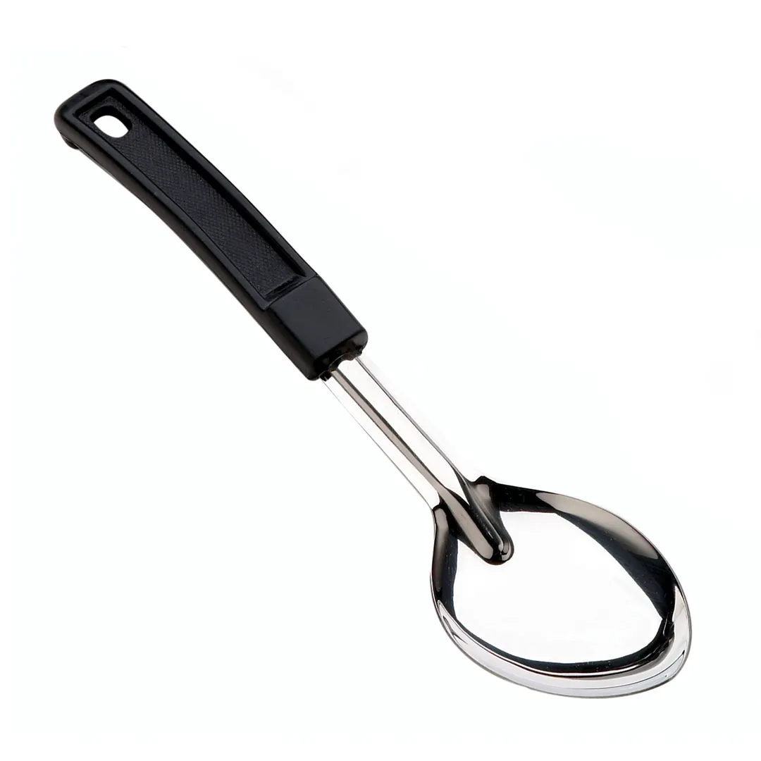 Browne USA 572351 - 15" Serving Spoon, Stainless Steel, Black Insulated Handle, 15‑18" Length