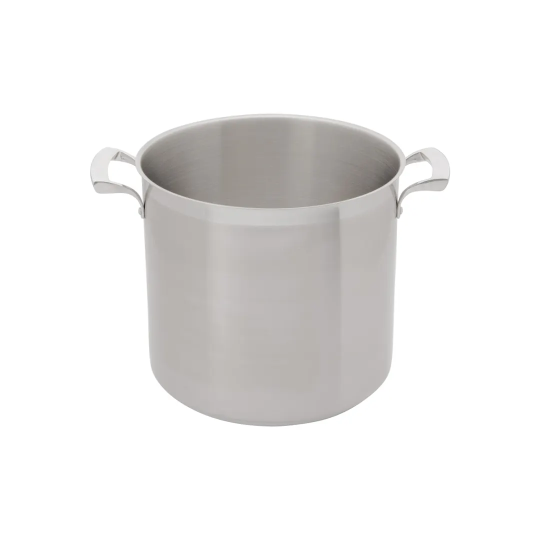 Browne USA 5723916 Thermalloy 16‑Qt Pot, 11" Dia x 9‑4/5" H, Stainless/Aluminum, Induction Ready
