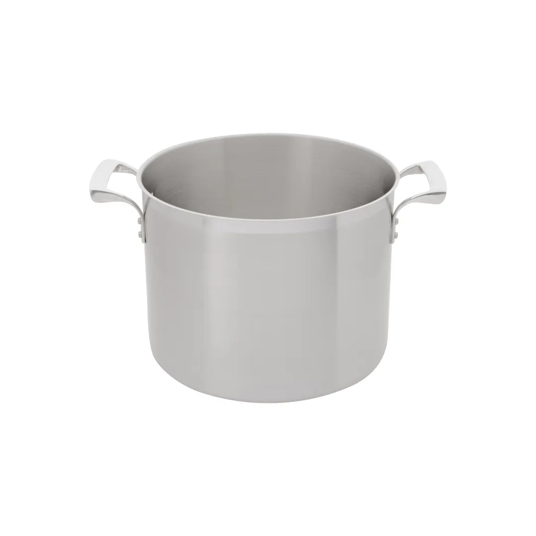 Browne USA 5723924 Stock Pot, 24 Qt., 13.3" Dia. x 10.3" H, Steel 1/4" Core, Induction Ready