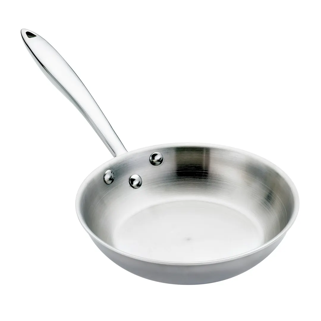 Browne USA 5724094 Thermalloy Fry Pan – 11" Dia x 2" , Tri‑Ply Core, Handle, Induction Ready