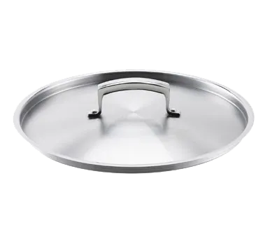Browne USA 5724124 Thermalloy Cover, 9.5" Flat Stainless Lid, Fits 8-10" Pots, NSF