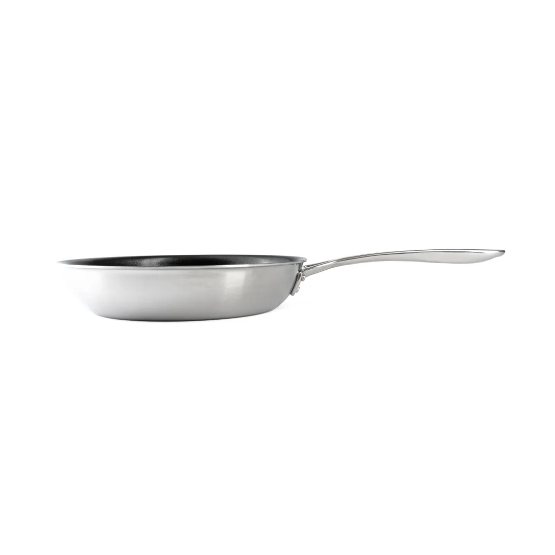 Browne USA 5724157 Fry Pan, 9.5" (24 cm) 18/8 Non‑Stick, Riveted Handle, Induction Ready – No Cover