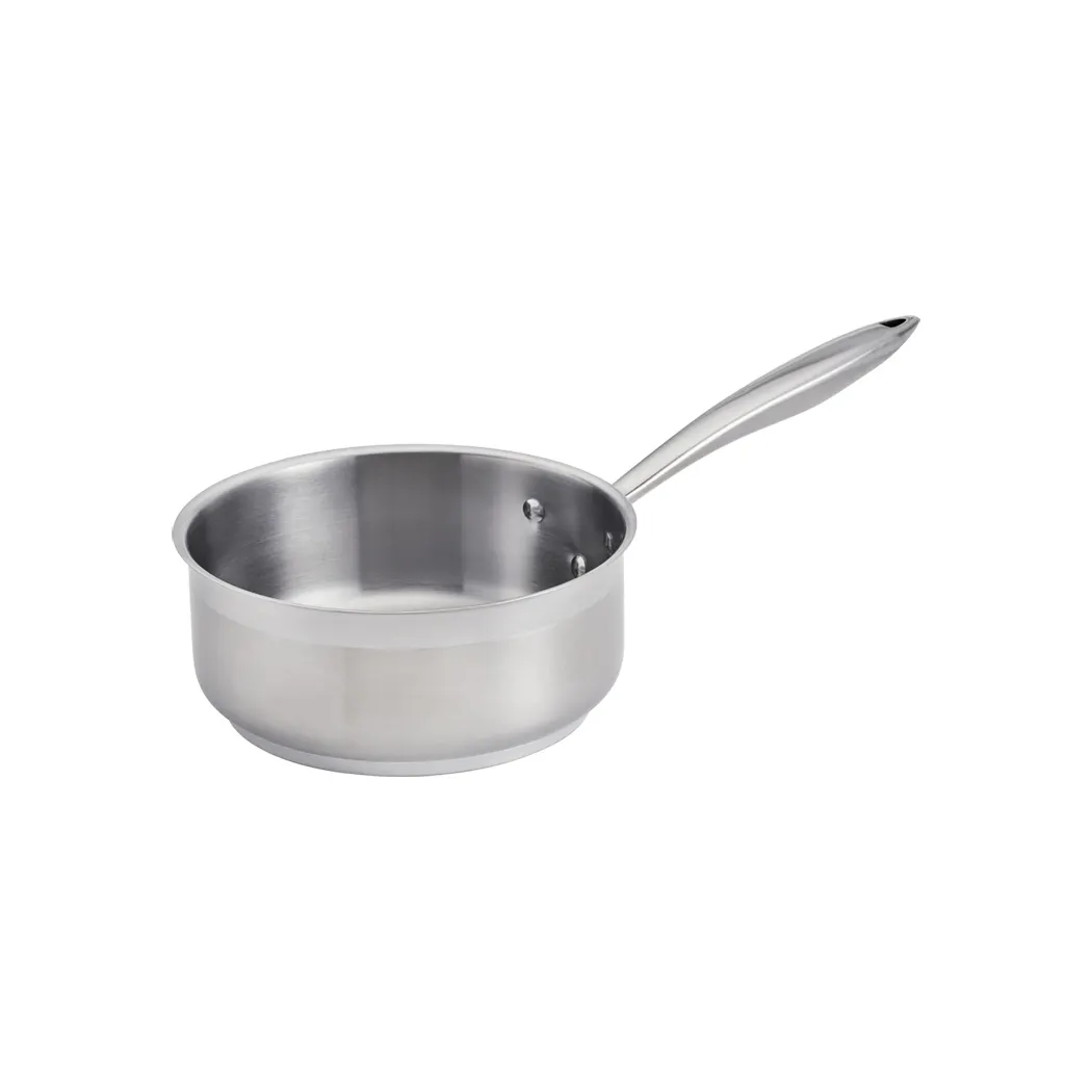 Browne USA 5724161 Pan 1‑1/2 Qt 6" Dia x 3‑1/5" H Aluminum Core Induction Ready Riveted Handle
