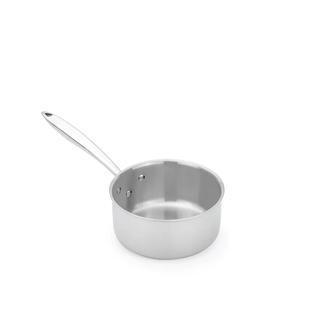 Browne USA 5724212 Thermalloy 2.5 Qt Sauce Pan 7" Dia x 3.5" H, Induction, Riveted Handle, No Cover