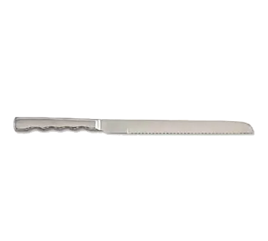 Browne USA 573151 Meat Carving Knife, 13.5" Stamped, Steel Handle, Mirror, Serrated, 2.5 mm Thick
