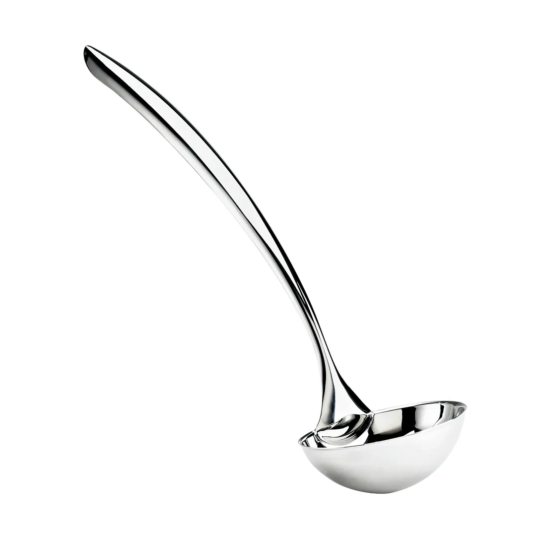 Browne USA 573170 Eclipse Serving Ladle, 6-8 oz, 15", Tapered Handle, 18/8 Stainless Steel