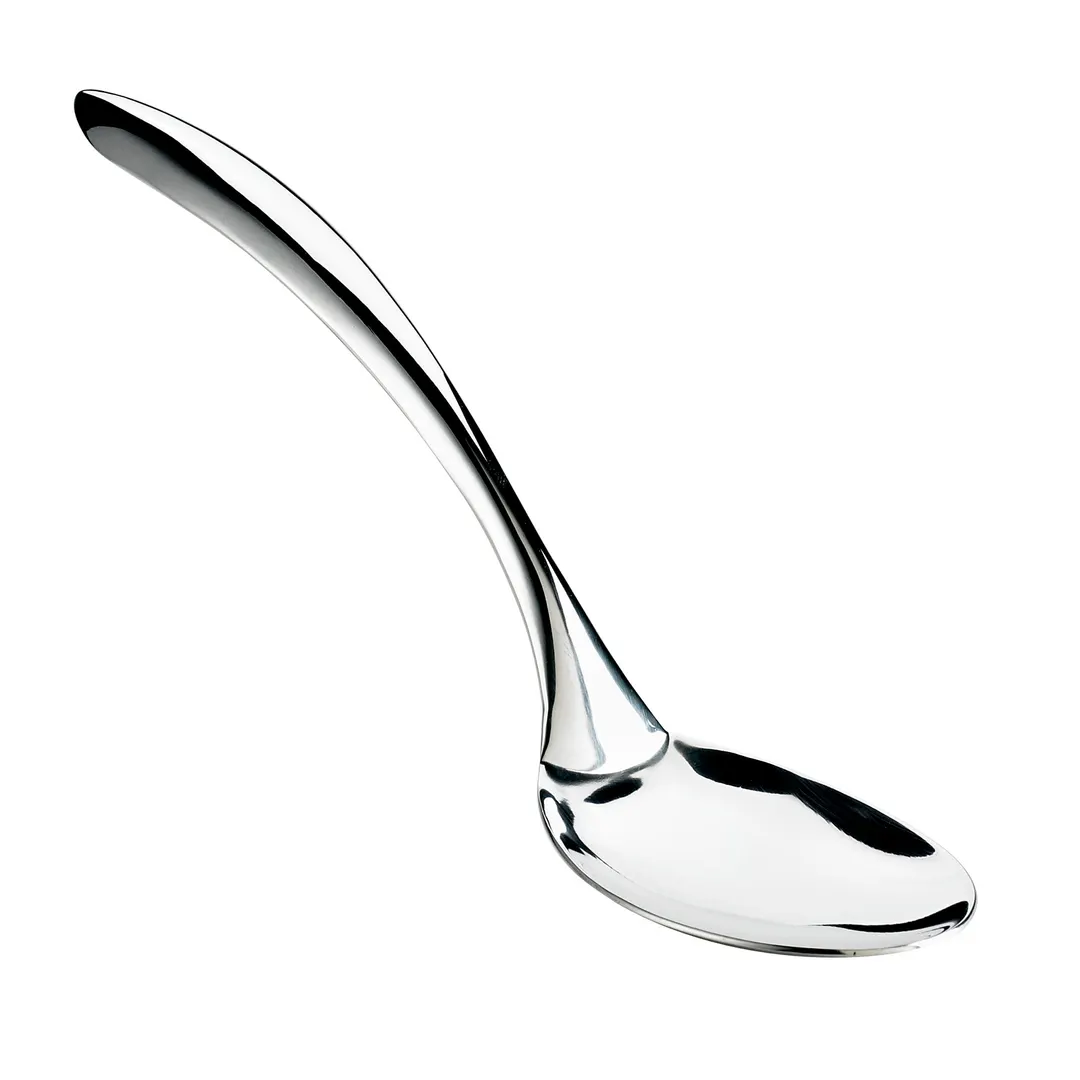 Browne USA 573173 - Eclipse Serving Spoon, 13" 18/8 Stainless Steel, Mirror, Tapered Stay‑Cool Handle