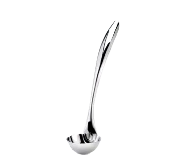 Browne USA 573184 Eclipse Ladle 10" Mirror 18/8 Stainless, 1‑1/2 oz, Stay‑Cool Curved Handle