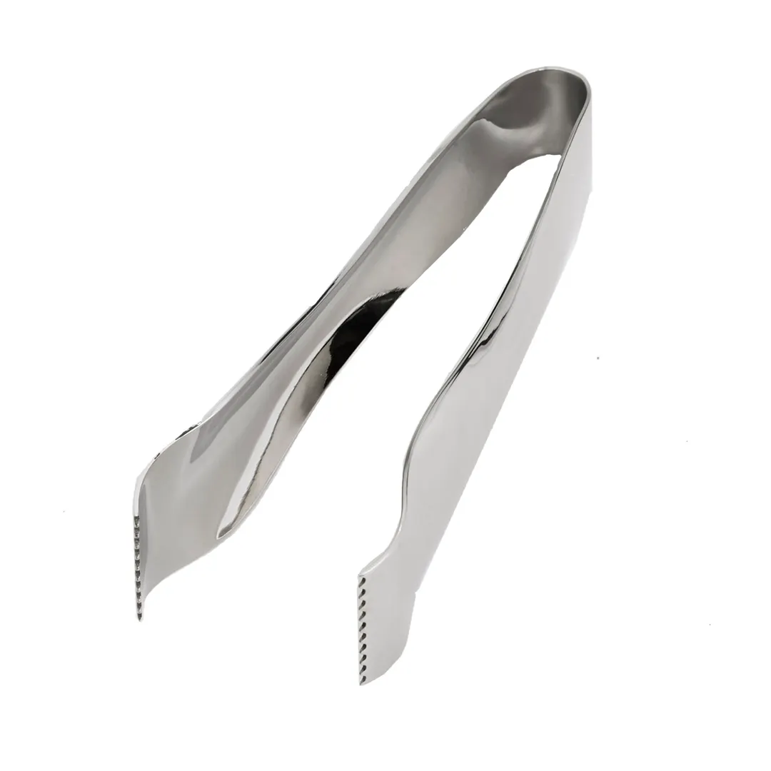 Browne USA 573192 Eclipse Pom & Ice Tongs, 6" One‑Piece Stainless Steel, Mirror, 5‑6" Size