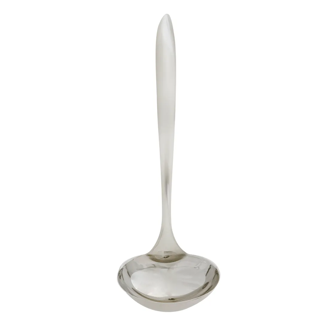 Browne USA 573270 Serving Ladle, 6-8 Oz, 14" Length, Tapered Handle, 18/8 Stainless Steel