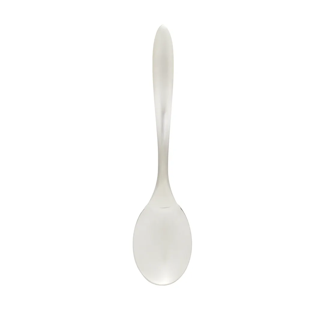 Browne USA 573280 Eclipse Serving Spoon – 10" Stainless Steel, Satin, Stay‑Cool Handle, 10" Length