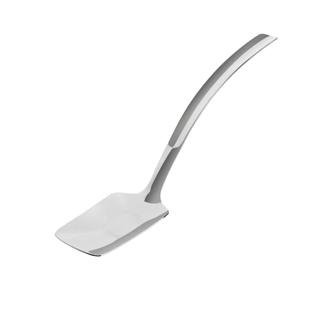 Browne USA 573373 Serving Spoon, 13"/33cm Solid 18/8 Stainless Steel, Handle, Anti‑Slip Design