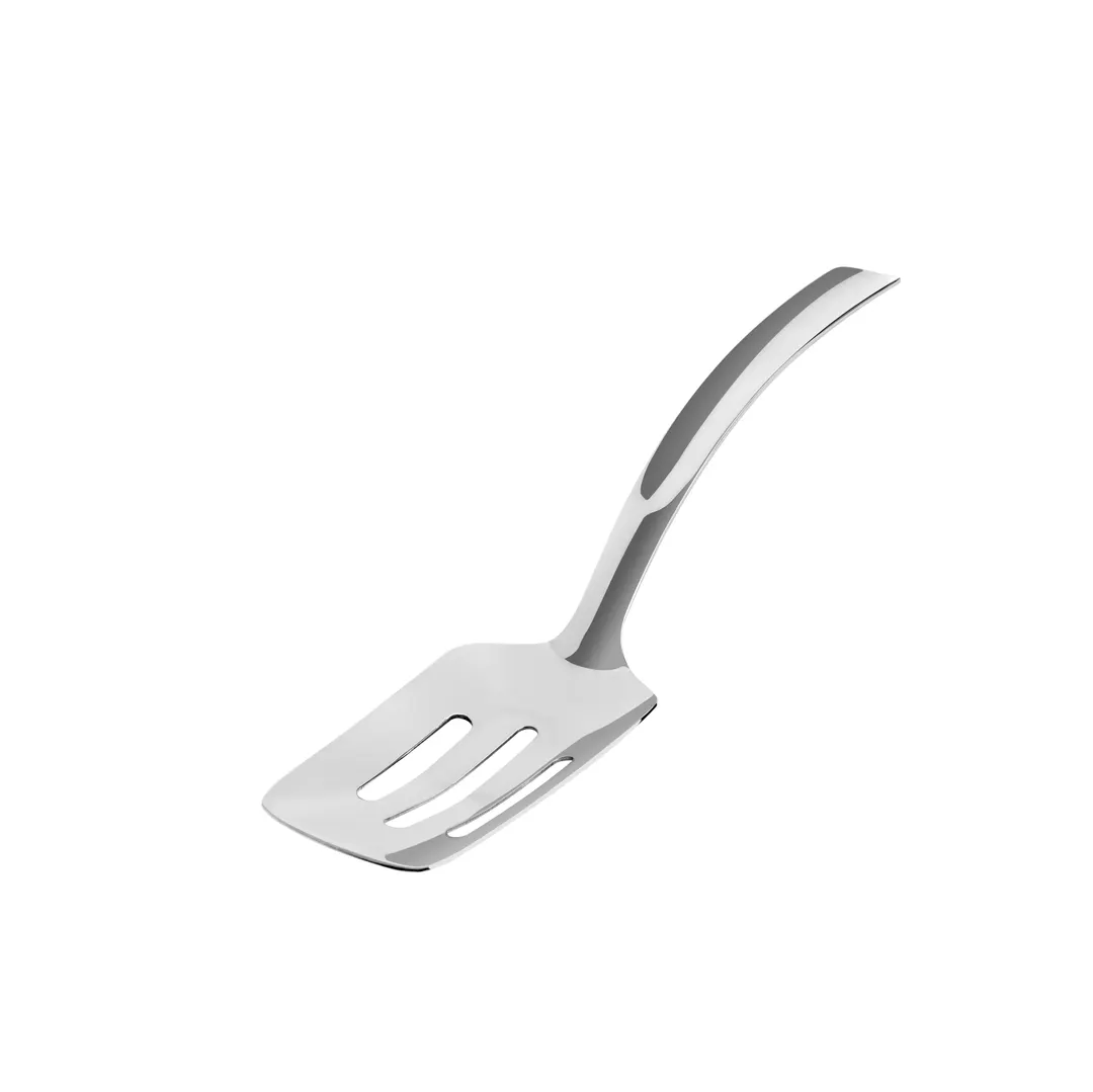 Browne USA 573381 Horizon Slotted Serving Spoon, 10" Stainless Steel Non-Insulated Handle, One-Piece