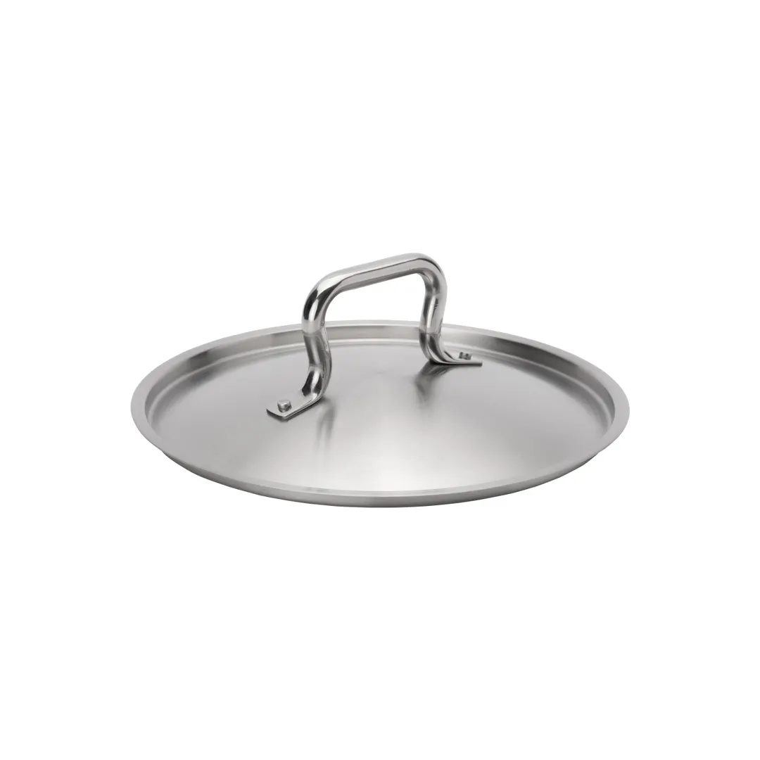 Browne USA 5734124 9-2/5" Stainless Steel Lid, Riveted Handle, NSF – Fits 5734035/5734037/5733908