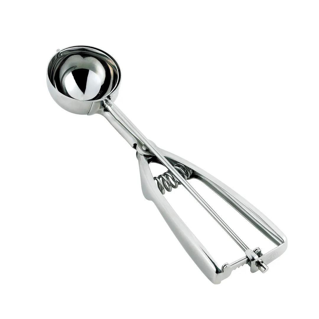Browne USA 573450 Stainless Steel Ice Cream Disher #50, 0.6 oz, Squeeze Handle, Solid Metal