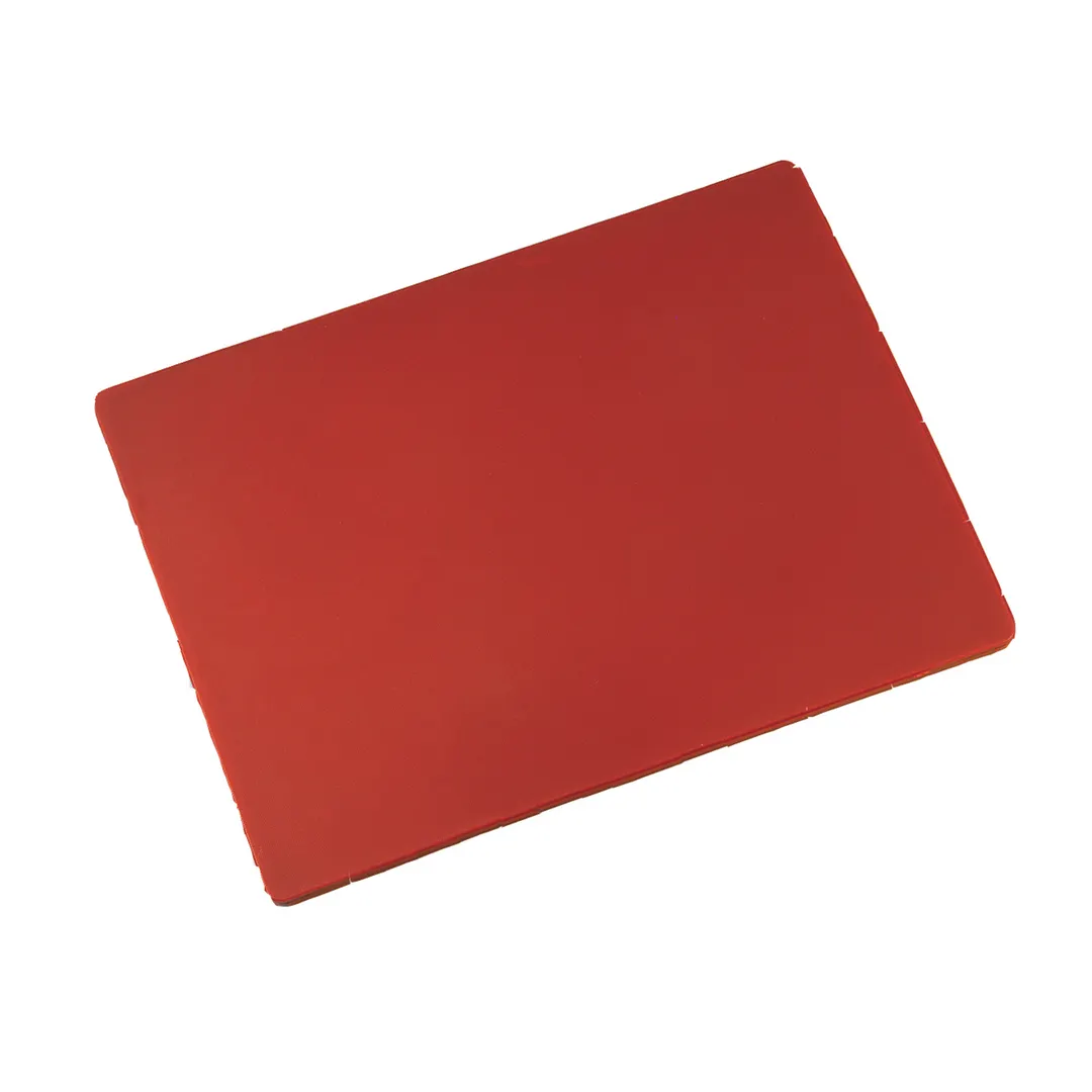 Browne USA 57361205 Plastic Cutting Board 12" x 18" x 1/2" Red Poly, Non‑Skid, NSF, Dishwasher Safe