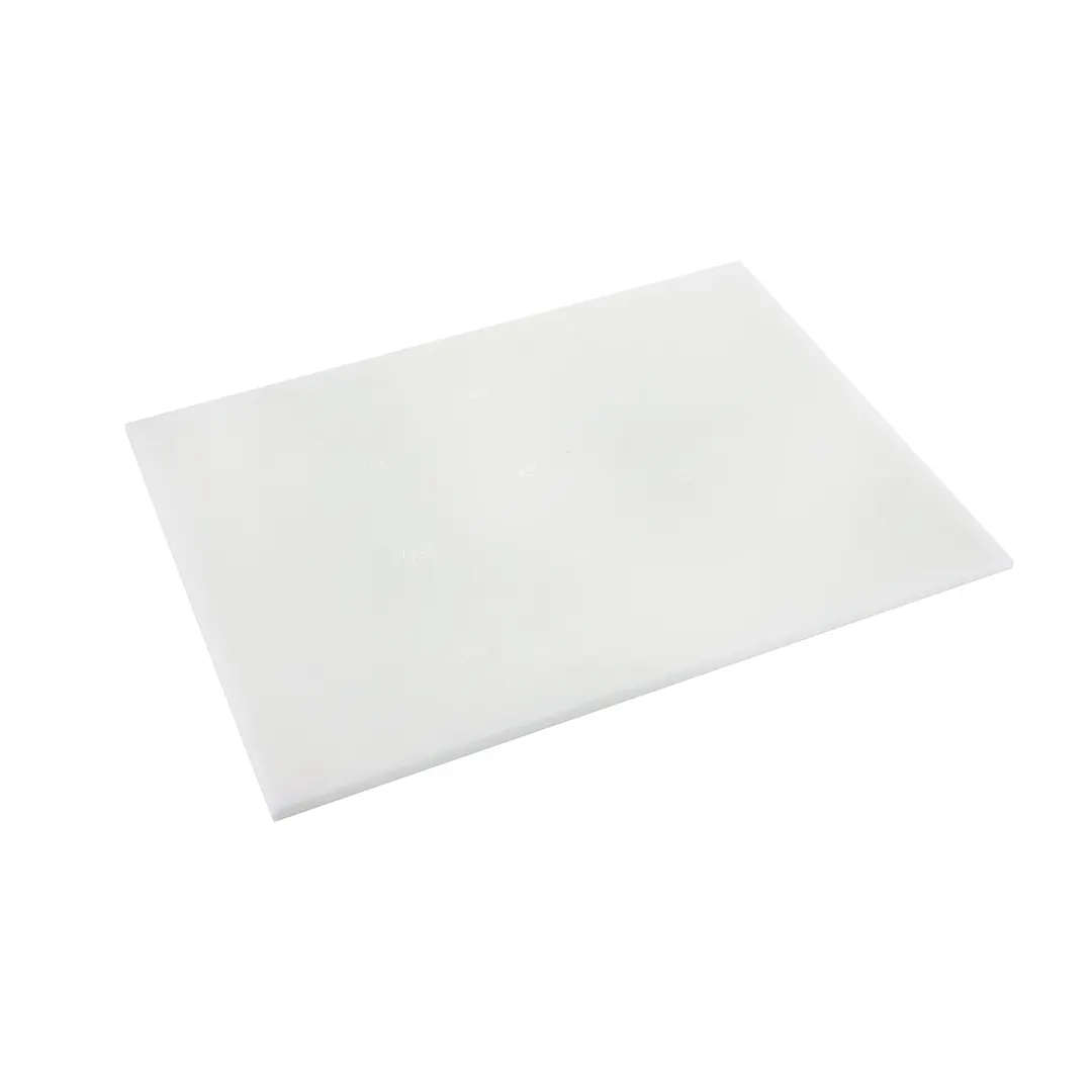 Browne USA 57361501 Plastic Cutting Board, 15" x 20" x 1/2", White PE, Non‑Skid, NSF