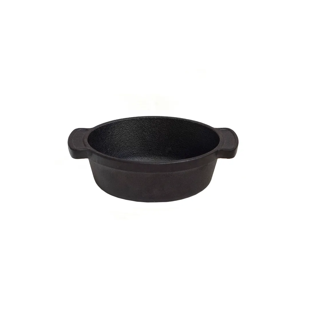 Browne USA 573759 6‑1/10" Oval Casserole, 11.5 oz Black Cast Iron, Non‑Stick Pre‑Seasoned PFOA‑Free